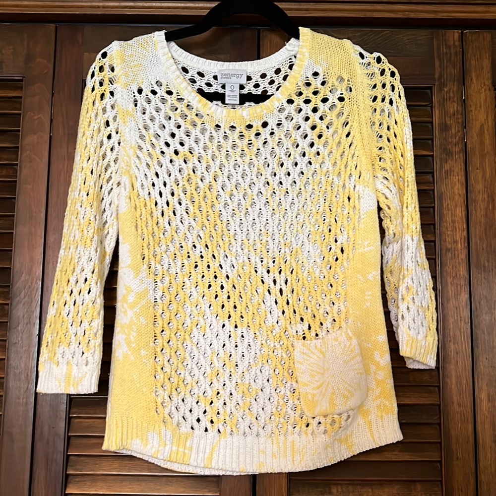 Crochet cotton sweater, size 0